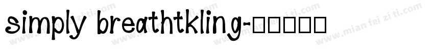 simply breathtkling字体转换